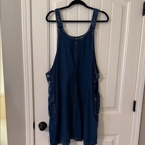 JL NY Denim Overall Dress 2X